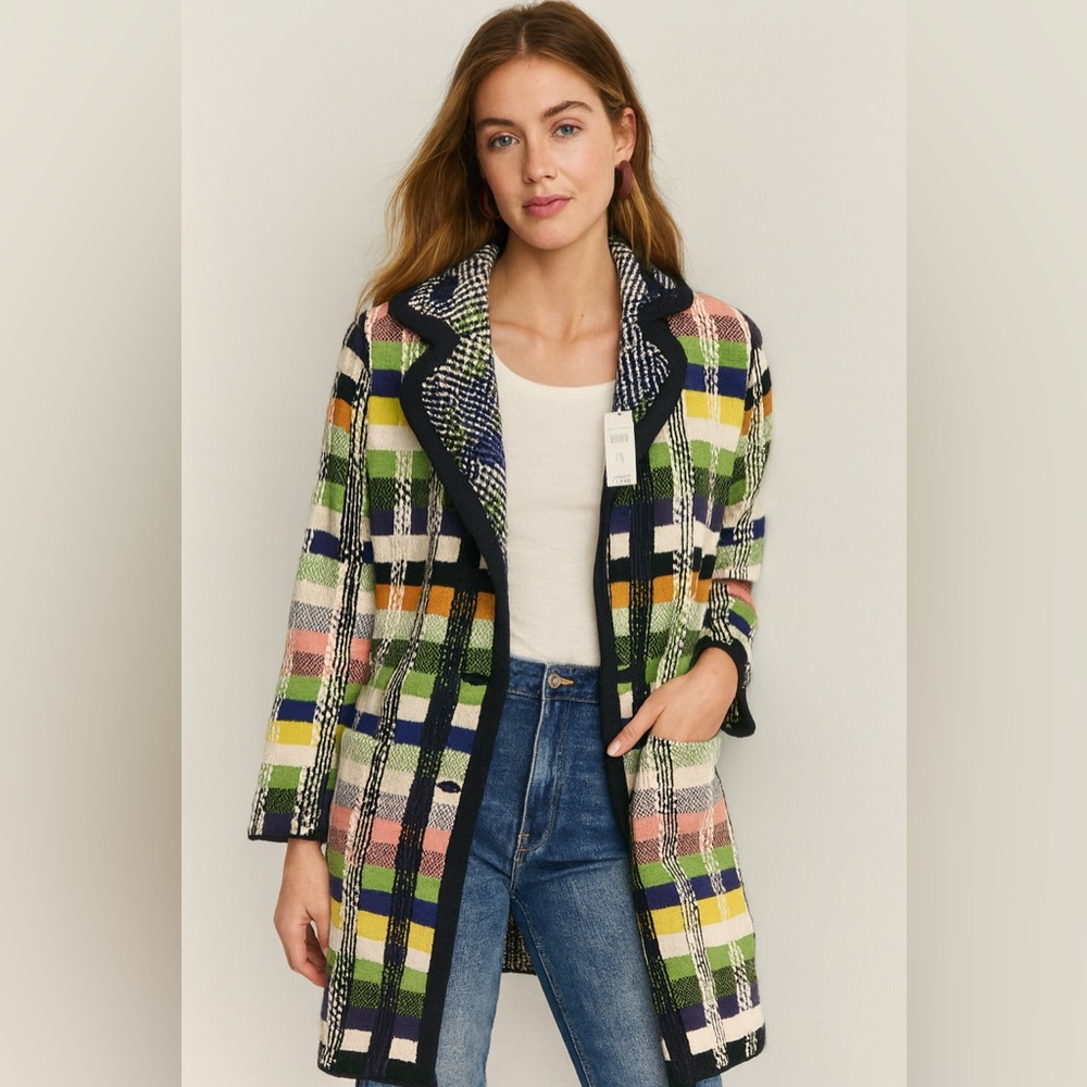 Anthropologie Aldomartins Wool-Blend Jacket β XS β Designed in Barcelona β NWT